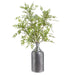55.5"Hx43"W Nandina Leaf Branch Artificial Arrangement w/Bottle Vase -Green - WF0774-GR