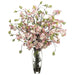 35"Hx30"W Cherry Blossom Silk Flower Arrangement -Pink/Green - WF1599-PK/GR