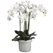 39" Phalaenopsis Orchid Silk Flower Arrangement -White - WF1809-WH