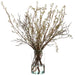 45.5" Artificial Berry Branches Arrangement w/Glass Vase -White/Green - WF9308-GR/WH