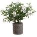 27"Hx29"W Silk Azalea Flower Arrangement w/Planter -White - WF9388-GR/WH