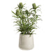 43"Hx29"W Artificial Banksia Protea Flower Arrangement w/Pot -Green/Gray - WF9515-GR/GY