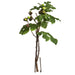 41"Hx25"W Artificial Fig Branches w/Glass Vase -Green/Burgundy - WF9526-GR/BU