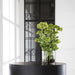 25"Hx20"W Artificial Sedum Flower Arrangement w/Glass Vase -Green/Burgundy - WF9529-GR/BU