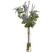 40" Silk Lilac Flower & Twig Arrangement w/Glass Vase -Light Blue - WF9847-BL/LT
