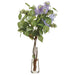 29" Silk Lilac Flower & Twig Arrangement w/Glass Vase -Lavender/Blue - WF9848-LV/BL