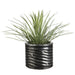 16"Hx18"W Artificial Whipple Yucca Plant w/Ribbed Planter -Green/Gray - WP0695-GR/GY