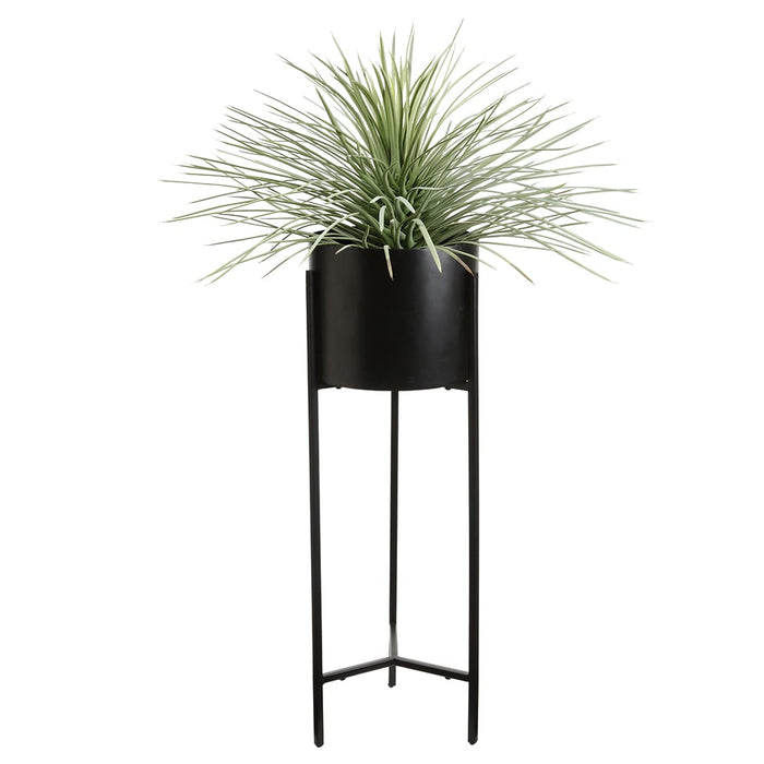 43"Hx28"W Artificial Whipple Yucca Plant w/Planter & Stand -Flocked Green - WP0696-GR/FK