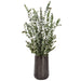 6'5" Silk Eucalyptus Plant w/Textured Planter -Green/Gray - WP0712-GR/GY