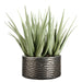 28"Hx28"W Artificial Agave Plant w/Ribbed Planter -Green - WP0714-GR
