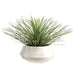 20" Artificial Whipple Yucca Plant w/Iron Planter -Flocked Green - WP0722-GR/FK