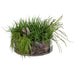 10"Hx21"W Soft-Touch Grass & Wood Artificial Plant w/Glass Vase -Green - WP0728-GR