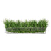 9"Hx28"W Soft-Touch Grass Artificial Plant w/Long Glass Vase -Green - WP0731-GR