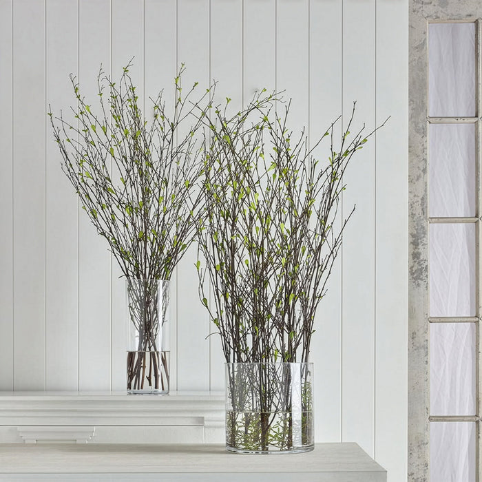 40"Hx21"W Mini Leaves Artificial Arrangement w/Glass Vase -Green - WP0732-GR