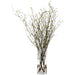 40"Hx21"W Mini Leaves Artificial Arrangement w/Glass Vase -Green - WP0732-GR