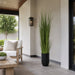 7'2"Hx14"W Wild Grass Artificial Plant w/Black Cement Planter -Light Green - WP0739-GR/LT