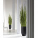 7'1"Hx17"W Wild Grass Artificial Plant w/Black Cement Planter -Light Green - WP0741-GR/LT