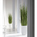 7'1"Hx17"W Wild Grass Artificial Plant w/White Cement Planter -Light Green - WP0742-GR/LT