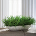 10"Hx26"W Soft-Touch Grass Artificial Plant w/Low Coral Vase -Green - WP0745-GR
