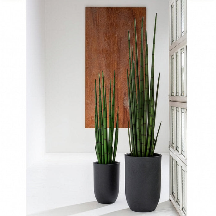 4'7"Hx11.5"W Sansevieria Snake Artificial Plant w/Cement Planter -Green - WP0750-GR