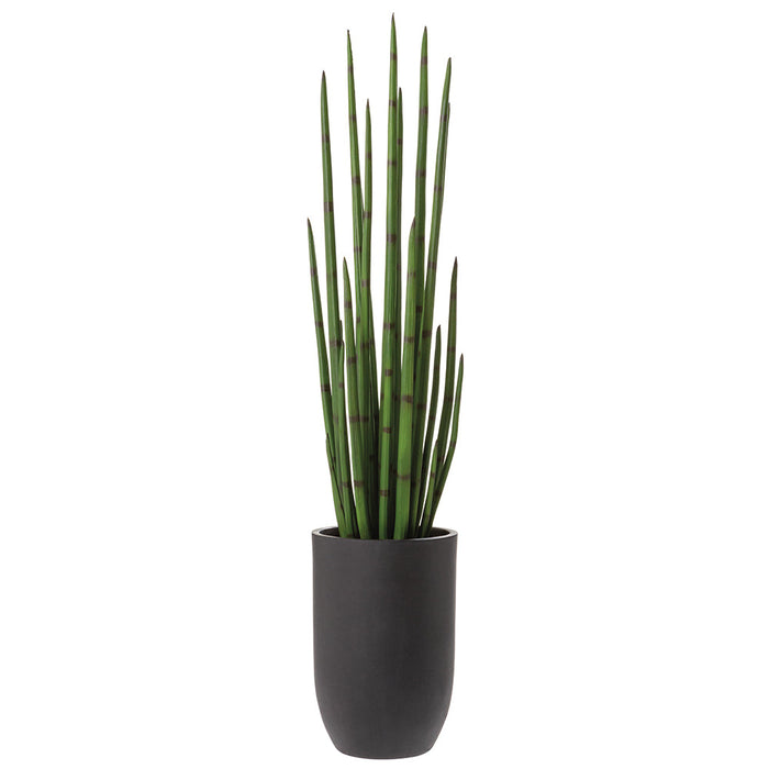 4'7"Hx11.5"W Sansevieria Snake Artificial Plant w/Cement Planter -Green - WP0750-GR