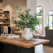 3'8"Hx40"W Olive Branch Artificial Tree w/Ceramic Vase -Green - WP0755-GR