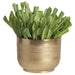 11.5"Hx11"W Echeveria Succulent Artificial Plant w/Metal Pot -Green - WP0766-GR