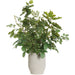 48"Hx42"W Mixed Leaf Silk Plant w/Terra Cotta Planter -Green - WP0786-GR