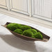 4"Hx18"W Artificial Moss Arrangement w/Ceramic Plate -Green - WP0789-GR