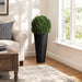 3'8" Boxwood Ball-Shaped Artificial Topiary Tree w/Bamboo Container -Green - WP7667-GR
