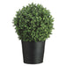 2'6" Boxwood Ball-Shaped Artificial Topiary Tree w/Bamboo Container - WP7673-GR