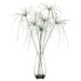 40"Hx33"W Papyrus Grass Silk Plant w/Glass Vase - WP7791-GR