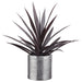 29" Yucca Silk Plant w/Aluminum Planter -Purple - WP8000-PU