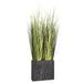 8' Reed Grass Artificial Plant w/Fiber Cement Container -Green - WP8093-GR