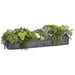 12"Hx36"W Succulent, Hydrangea & Ranunculus Artificial Plant w/Rectangle Container -Green - WP8138-GR