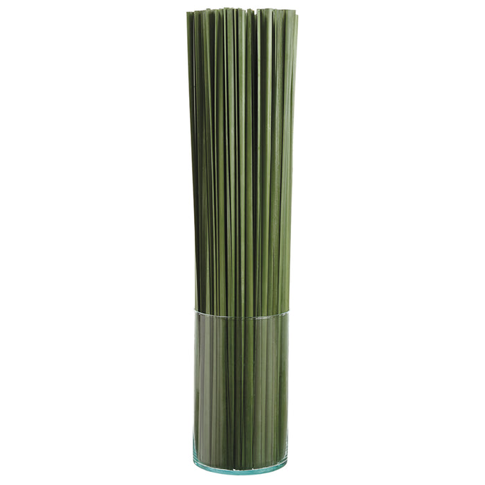 37" Tall Artificial Grass w/Glass Vase -Green - WP8177-GR