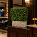 29"Hx22"W"x13"D Artificial Boxwood Artificial Topiary Hedge w/Stone Planter -Green - WP8199-GR