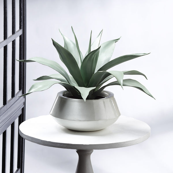 20.5"Hx32"W Artificial Agave Plant w/Planter -Green - WP9915-GR