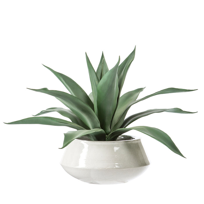 20.5"Hx32"W Artificial Agave Plant w/Planter -Green - WP9915-GR