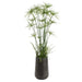 6'8" Artificial Papyrus Grass Plant w/Textured Planter -Green - WT0694-GR