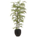 8' Silk Bamboo Tree w/Metal Pot -Green - WT5060-GR