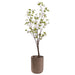 7'6" Flowering Silk Blossom Tree w/Cement Planter -White/Pink - WT5077-WH/PK