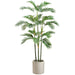 6'1" Silk Areca Palm Tree w/White Planter -Green/White - WT5521-GR/WH
