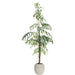 8'4"Hx44"W Split Philodendron Monstera Leaf Silk Plant w/Terra Cotta Planter -Green - WT8011-GR