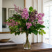 24.5"Hx20"W Lilac Silk Flower Arrangement w/Glass Vase -2 Tone Lilac - WZ0152-LL/TT
