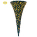 4'4"Hx26"W Hanging Upside-Down Lighted Cone-Shaped Artificial Topiary -Green (pack of 2) - XA0164-GR