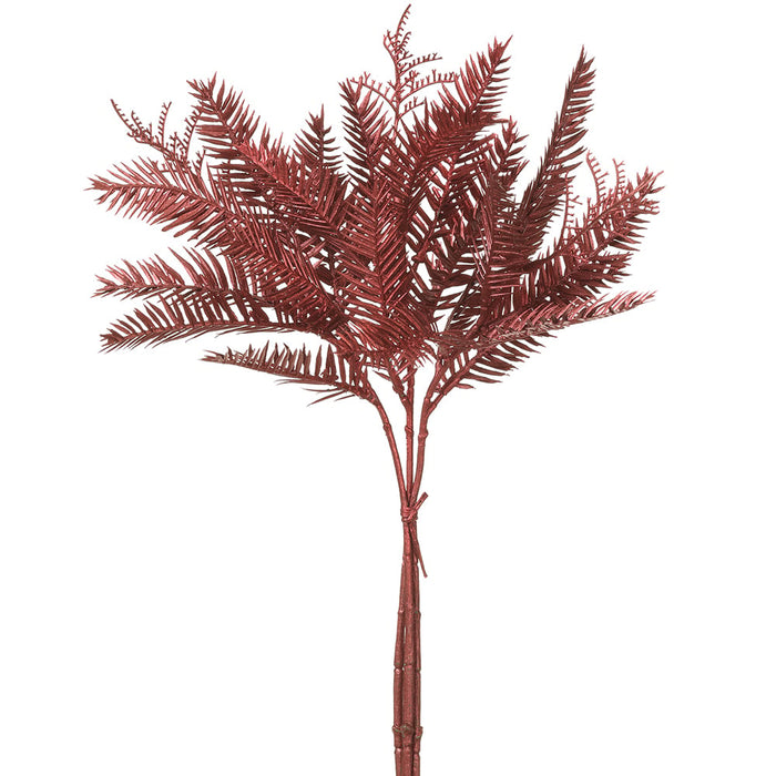 13.5" Metallic Artificial Pine Stem Bundle -Red (Pack of 12) - XAB090-RE