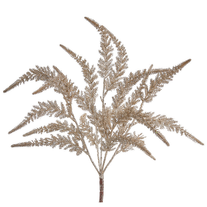 19" Glittered Artificial Astilbe Plant -Champagne (pack of 12) - XAB280-CN