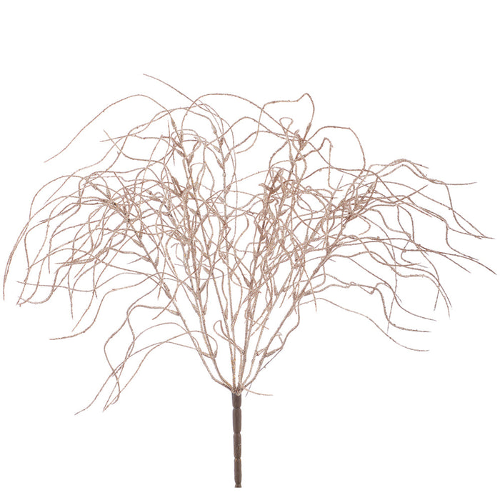 22" Glittered Artificial Grass Plant -Bronze (Pack of 12) - XAB607-BZ