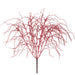 22" Glittered Artificial Grass Plant -Red (Pack of 12) - XAB607-RE